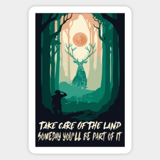 take care of the land Sticker